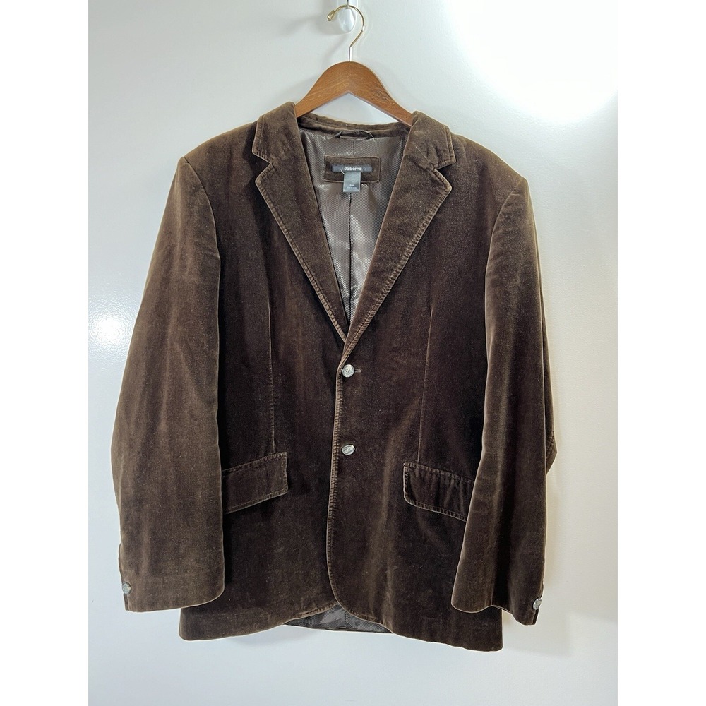 Liz Claiborne Women's Velvet Blazer Size XL 40R Brown Classic Regencycore FLAWED